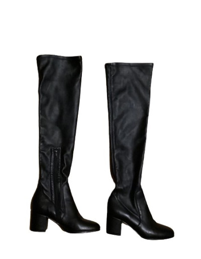 NAVYBOOT Leather overknees - NEW - Pre-loved Designer Second Hand | LUXURYLOVE