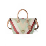 Demilune Chevron Bag Suede