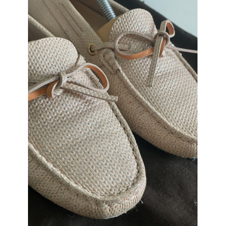 TOD`S Gommino chipboard- sparkle pink - Pre-loved Designer Second Hand | LUXURYLOVE