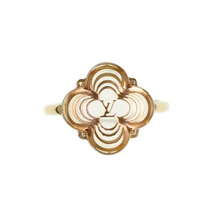 LOUIS VUITTON Ring Modeschmuck Logo gold Pre-owned Designer Secondhand Luxurylove