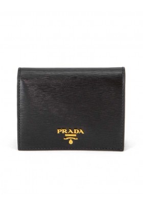 PRADA Portemonnaie schwarz mit Box. Pre-owned Designer Secondhand Luxurylove