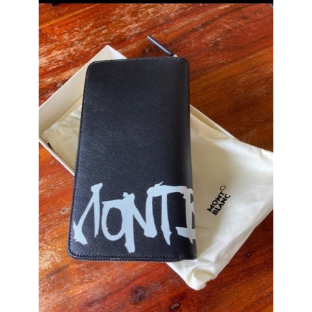MONTBLANC Sartorial Calligraphy Zip Around wallet - NEW - Pre-loved Designer Second Hand | LUXURYLOVE