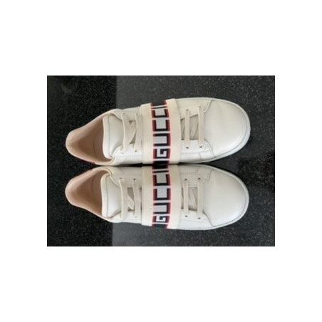 GUCCI Sneaker Weiss Gr. 37. Pre-owned Designer Secondhand Luxurylove.