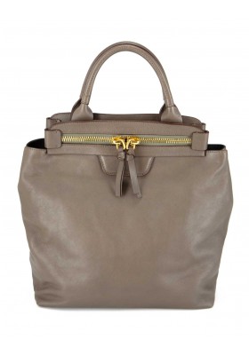SONIA RYKIEL Handtasche Leder taupe Pre-owned Designer Secondhand Luxurylove