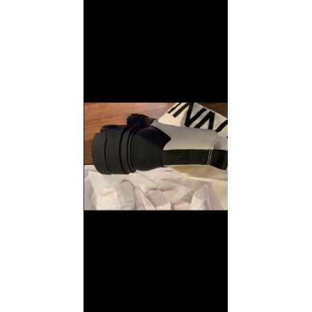 GANNI Zipped Chunky Sole Ankle Boots - NEW - Pre-loved Designer Second Hand | LUXURYLOVE