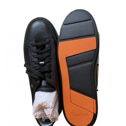 SANTONI Sneaker schwarz Gr. 38. Pre-owned Designer Secondhand Luxurylove. 