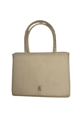 AMINA MUADDI Crystal Bag Satin milky white Pre-owned Secondhand Luxurylove