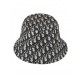 DIOR Teddy-D wandbarer Fischerhut Bucket Hat Oblique navy Gr 57 Pre-owned Designer Secondhand Luxurylove