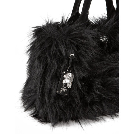 PRADA Faux fur & suede bag - Pre-loved Designer Second Hand | LUXURYLOVE