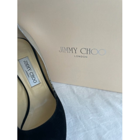 JIMMY CHOO Peeptoes High Heels Gr 38.5 Pre-owned Designer Secondhand Luxurylove