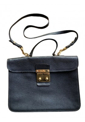 MIU MIU Crossbody Bag schwarz Pre-owned Designer Secondhand Luxurylove.