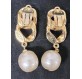 CHANEL Vintage Perlen Ohrringe Pre-owned Designer Secondhand Luxurylove.