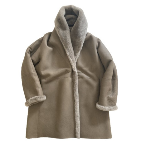 GERARD DERAL Shearling Coat. Pre-owned Designer Secondhand Luxurylove