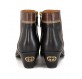GUCCI Horsebit GG Ankle Boots