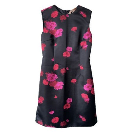 N°21 Kleid Blumenprint schwarz pink 40 Pre-owned Designer Secondhand Luxurylove
