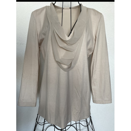 AKRIS Short Oberteil beige 38 Pre-owned Designer Secondhand Luxurylove