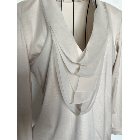 AKRIS Short Oberteil beige 38 Pre-owned Designer Secondhand Luxurylove