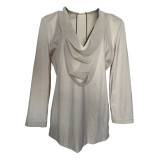 Lightweight blouse with a playful neckline