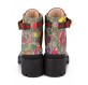 GUCCI GG Supreme Flora Ankle Boots Gr 37.5 NEU Pre-owned Designer Secondhand Luxurylove