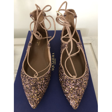 AQUAZZURA Christy Flats ballerinas - Pre-loved Designer Second Hand | LUXURYLOVE