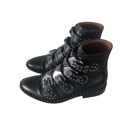 GIVENCHY Ankle Boots schwarz 38 Pre-owned Designer Secondhand Luxurylove