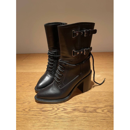 VALENTINO GARAVANI Combat Boots Gr. 39 Pre-owned Designer Secondhand Luxurylove