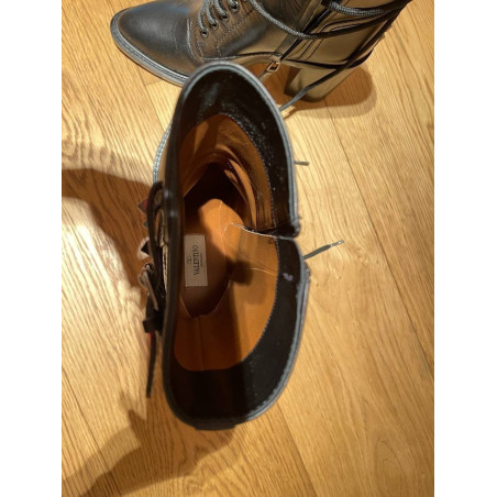 VALENTINO GARAVANI Combat Boots Gr. 39 Pre-owned Designer Secondhand Luxurylove