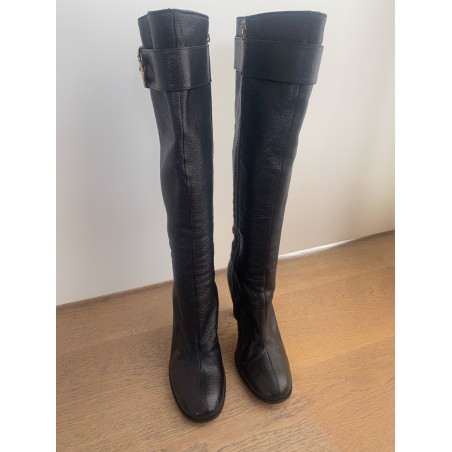 JUICY COUTURE Stiefel Leder schwarz 40 Pre-owned Designer Secondhand Luxurylove