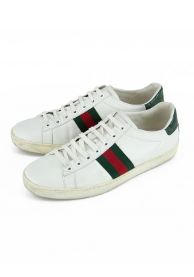 GUCCI Ace Damen Sneakers weiss 38.5 Pre-owned Designer Secondhand Luxurylove
