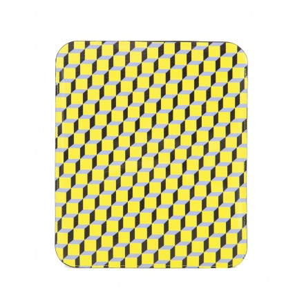 PIERRE HARDY iPad Case Neon Yellow Grey Geometric Pre-owned Designer Secondhand Luxurylov