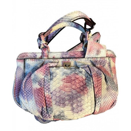 ZAGLIANI Minerva Small Python Paint New Ivory - Pre-loved Designer Second Hand | LUXURYLOVE