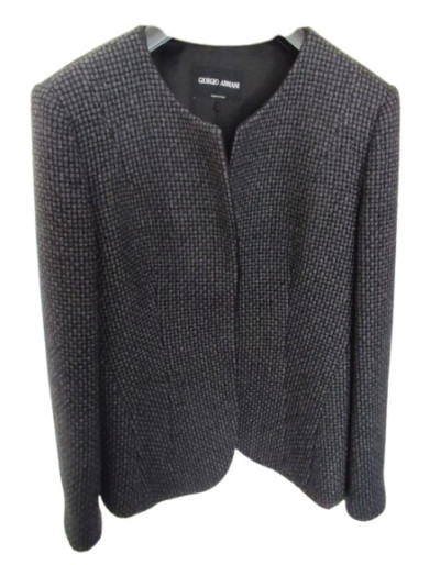 GIORGIO ARMANI Elegant jacket with concealed buttons - Pre-loved Designer Second Hand | LUXURYLOVE