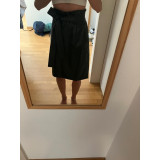 Leather-look skirt