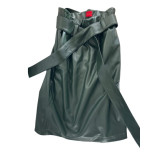 Leather-look skirt