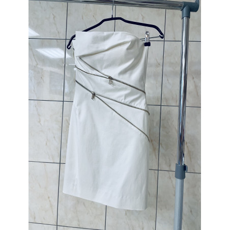 VERSACE Kleid Gr. XS weiss Pre-owned Designer Secondhand Luxurylove