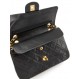 CHANEL Classic Timeless Double Flap Bag small Lammleder schwarz 24 k vergoldete Hardware. Pre-owned Designer Secondhand Luxurylo