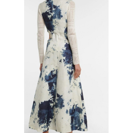 CHLOÉ Kleid Leinen Shibori S NEU Pre-owned Designer Secondhand Luxurylove