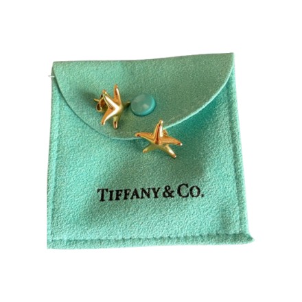TIFFANY & CO Elsa Peretti Star Fish Ohrringe Gold Pre-owned Designer Secondhand Luxurylove