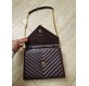 SAINT LAURENT Evelope Bag bordeaux Pre-owned Designer Secondhand Luxurylove