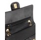 CHANEL Medium Double Flap Bag Lammleder schwarz 24 k vergoldete Hardware. Pre-owned Designer Secondhand Luxurylove