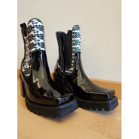 JEFFREY CAMPBELL Stiefeletten schwarz 36 NEU Pre-owned Designer Secondhand Luxurylove