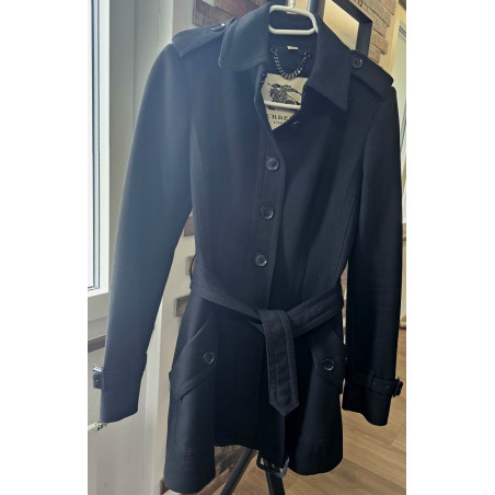 BURBERRY Trenchcoat Mantel schwarz 36 Pre-owned Designer Secondhand Luxurylove