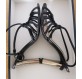 NAVYBOOT Sandalette schwarz 36 Pre-owned Designer Secondhand Luxurylove