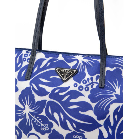 PRADA Hibiscus Floral Nylon Bag - Pre-loved Designer Second Hand | LUXURYLOVE