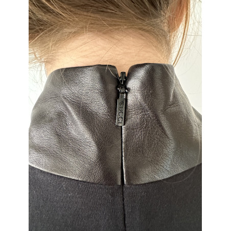 GUCCI Leder Top schwarz Gr. S Pre-owned Designer Secondhand Luxurylove