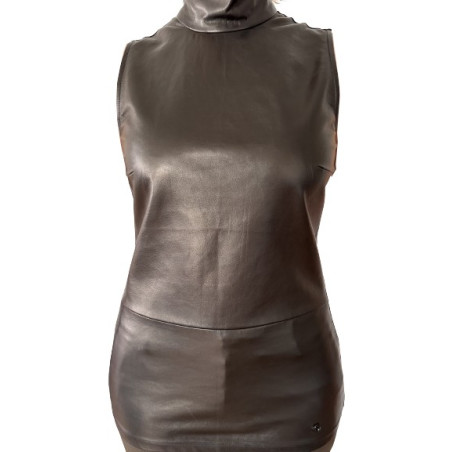 GUCCI Leder Top schwarz Gr. S Pre-owned Designer Secondhand Luxurylove