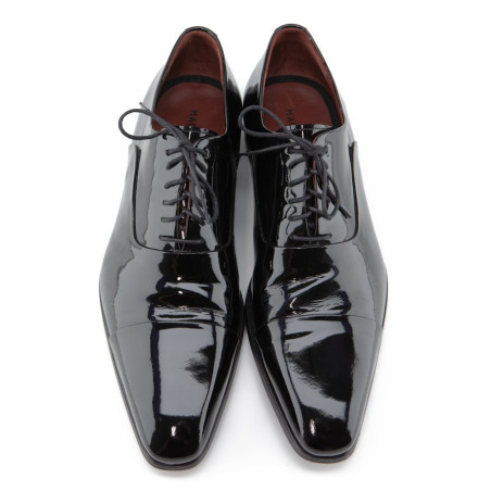 MAGNANNI Schnürschuhe Lackleder schwarz 41.5 Pre-owned Designer Secondhand Luxurylove