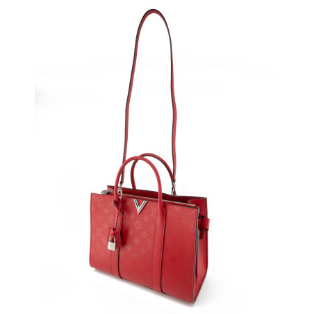 LOUIS VUITTON Very MM Tote Bag Rubis - Pre-loved Designer Second Hand | LUXURYLOVE