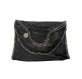 STELLA MCCARTNEY Falabella Fold Over Tote Bag shaggy deer schwarz Pre-owned Designer Secondhand Luxurylove