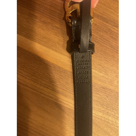GUCCI Leather belt with GG buckle - Pre-loved Designer Second Hand | LUXURYLOVE